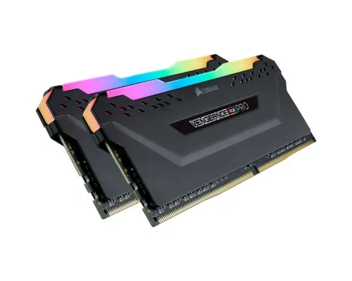 Модуль памяти для компьютера DDR4 32GB (2x16GB) 3200 MHz Vengeance RGB Pro Black Corsair (CMW32GX4M2E3200C16)