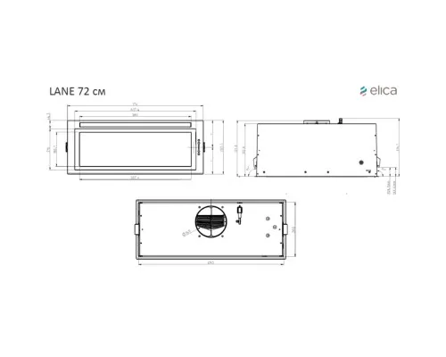 Вытяжка кухонная Elica ENTER BL MAT/A/72