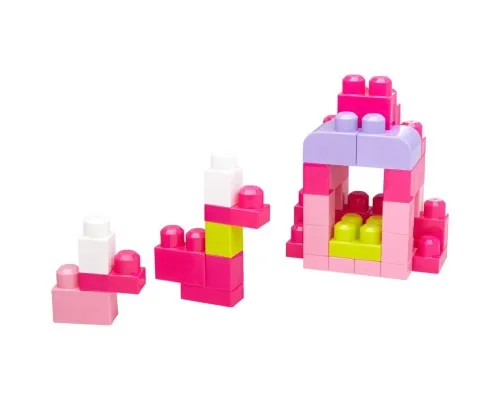 Конструктор Mega Bloks рожевий у мішку 60 деталей (DCH54)