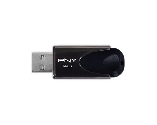USB флеш накопитель PNY flash 64GB Attache4 Black USB 2.0 (FD64GATT4-EF)