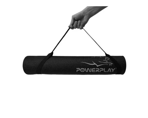 Коврик для фитнеса PowerPlay 4010 173 x 61 x 0.6 см Black (PP_4010_Black_(173*0,6))