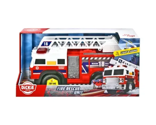 Спецтехника Dickie Toys Пожарная машина Спасатели с выдвижной лестницей, со звуком и (3306016)