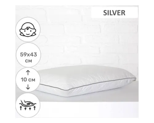Подушка MirSon ортопедична 6083 Steep Line Silver WoMen 59х43х10 (2200003262377)