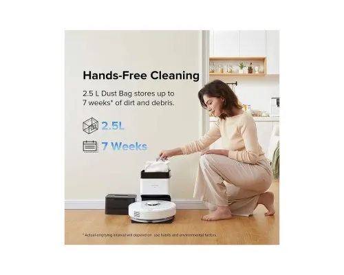 Пилосос Xiaomi RoboRock Vacuum Cleaner Q7 Max+ White (Q7MP02-00)