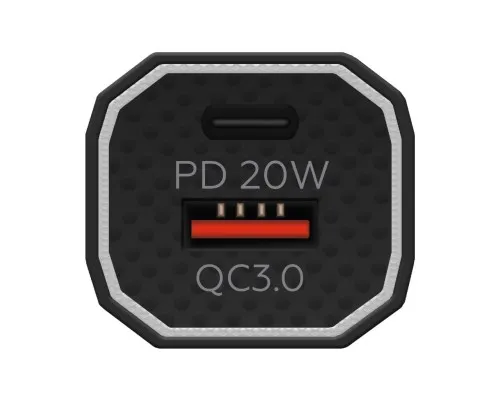 Зарядний пристрій MAKE car 38W PD+QC Black (MCW-34PBK)