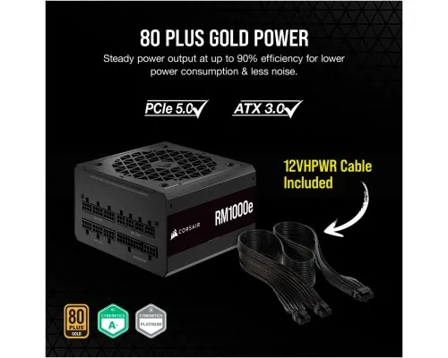 Блок живлення Corsair 1000W RM1000e (CP-9020264-EU)