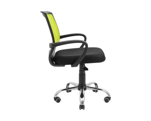 Офісне крісло Richman Стар Хром Піастра Сітка чорна + зелена (ADD0003157)