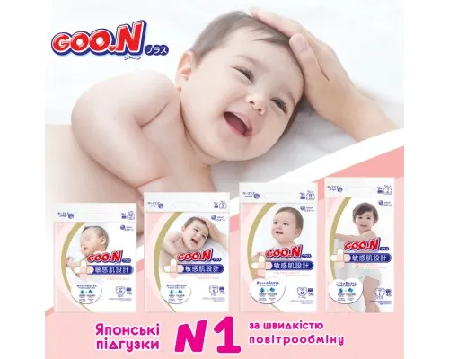 Подгузники GOO.N Plus для новорожденных до 5 кг NB размер 76 шт (21000626)