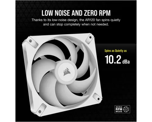 Кулер до корпусу Corsair iCUE AR120 Digital RGB 120mm PWM Fan Triple Pack White (CO-9050169-WW)