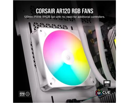 Кулер до корпусу Corsair iCUE AR120 Digital RGB 120mm PWM Fan Triple Pack White (CO-9050169-WW)