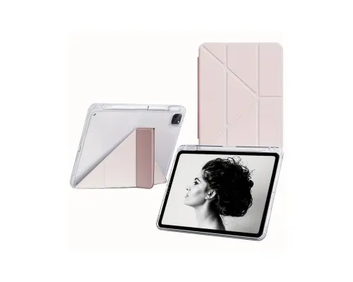 Чохол до планшета BeCover Ultra Slim Origami Transparent Apple iPad Pro 11" M4 2024 Pink (711691)