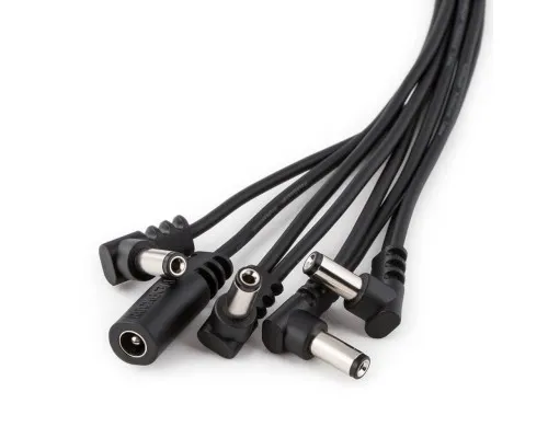Кабель для гітарних педалей RockBoard Flat Daisy Chain Cable, 8 Outputs, Angled (RBO CAB POWER DC8 A)