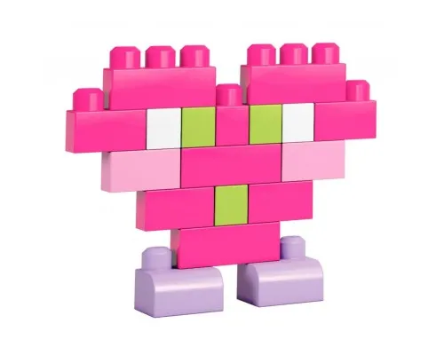 Конструктор Mega Bloks рожевий у мішку 80 деталей (DCH62)
