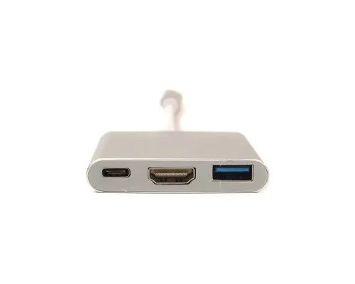 Перехідник USB C-Type - HDMI/USB PowerPlant (KD00AS1306)