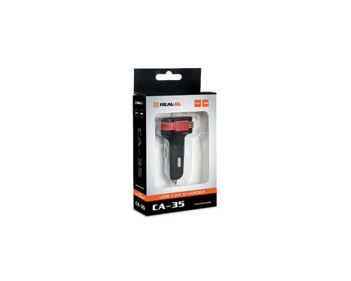 Зарядний пристрій REAL-EL CA-35 black (EL123160012)