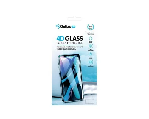 Скло захисне Gelius Pro 4D for Xiaomi Redmi Note 9 Black (00000080302)