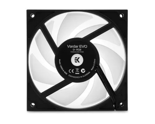 Кулер до корпусу Ekwb EK-Vardar EVO 120ER D-RGB (500-2200 RPM) - White (3831109825372)