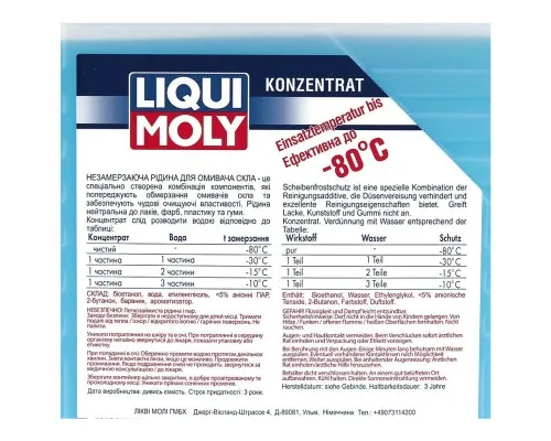 Омыватель автомобильный Liqui Moly Scheiben Frostschutz -80C (концентрат)  4л. (8839)