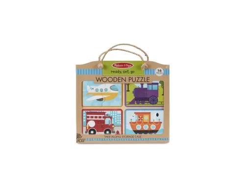 Пазл Melissa&Doug деревяні у футлярі Транспортні засоби (MD31361)