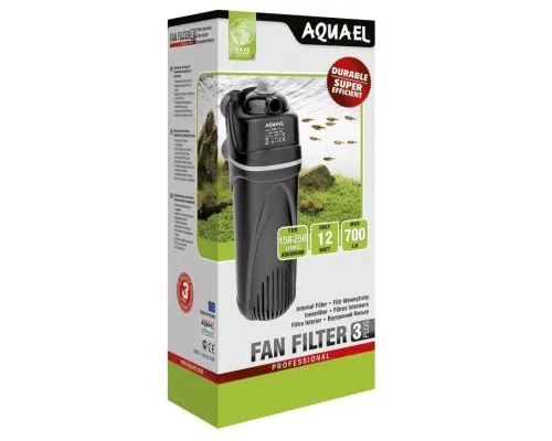 Фільтр для акваріума AquaEl Fan 3 Plus внутрішній до 250 л (5905546030717)