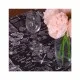 Скатертина MirSon Рогожа №216 Black Flowers 130x130 см (2200006738497)
