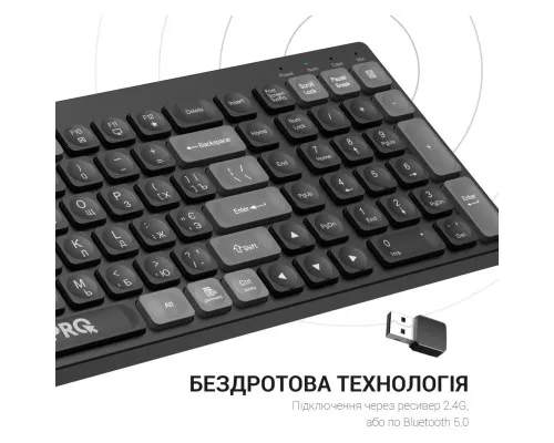 Клавіатура OfficePro SK985B Wireless/Bluetooth Black (SK985B)
