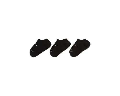 Шкарпетки Nike U NK EVERYDAY PLUS CUSH FOOTIE DH5463-904 34-38 3 пари Чорні (195242756911)