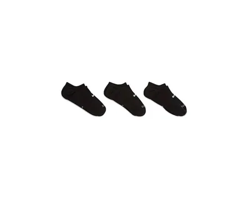 Шкарпетки Nike U NK EVERYDAY PLUS CUSH FOOTIE DH5463-904 34-38 3 пари Чорні (195242756911)