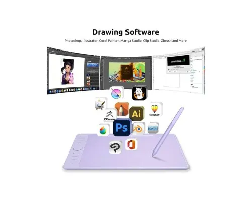 Графічний планшет Parblo Intangbo M Violet (INTANGBOMP)
