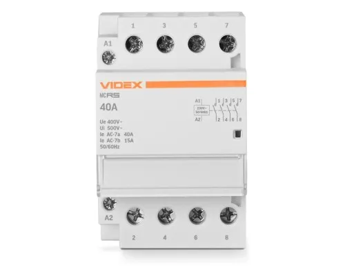Контактор Videx 4п 40А 4НВ VF-RS-MC4O-40 RESIST
