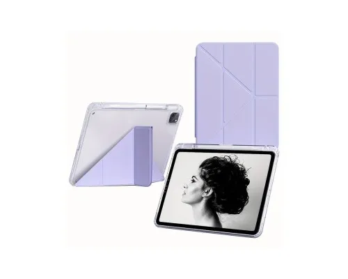 Чохол до планшета BeCover Ultra Slim Origami Transparent Apple iPad Pro 11" M4 2024 Purple (711692)