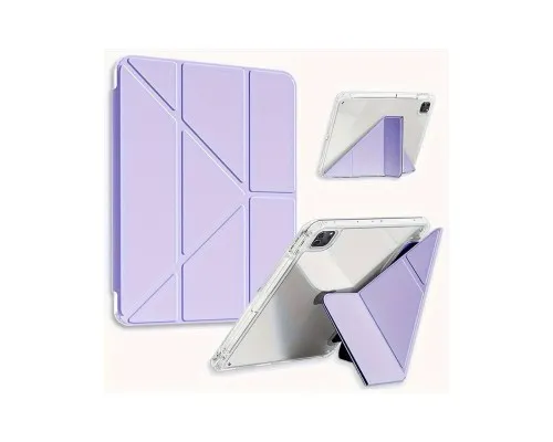 Чехол для планшета BeCover Ultra Slim Origami Transparent Apple iPad Pro 11" M4 2024 Purple (711692)