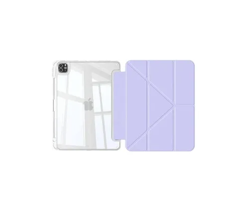 Чехол для планшета BeCover Ultra Slim Origami Transparent Apple iPad Pro 11" M4 2024 Purple (711692)