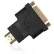 Переходник HDMI AM to DVI 24+5 F Vinga (VCPAHDMIM2DVIFBK)