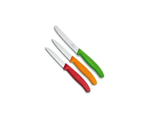 Набор ножей Victorinox SwissClassic 3 шт Red, Orange. Green (6.7116.32)