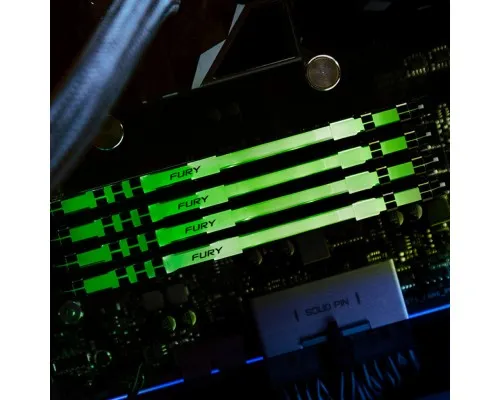Модуль памяті для компютера DDR4 16GB 3600 MHz Fury Beast RGB Kingston Fury (ex.HyperX) (KF436C18BBA/16)