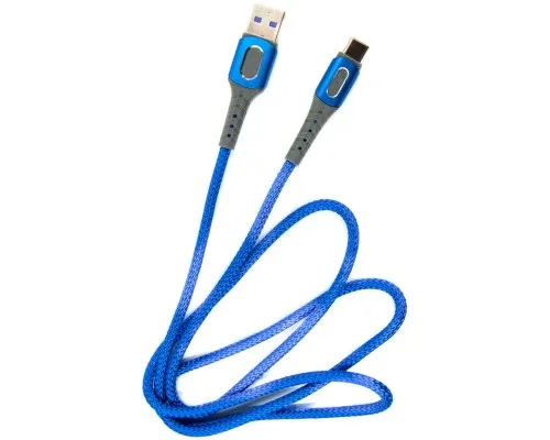 Дата кабель USB 2.0 AM to Type-C 1.0m blue Dengos (NTK-TC-LP-BLUE)