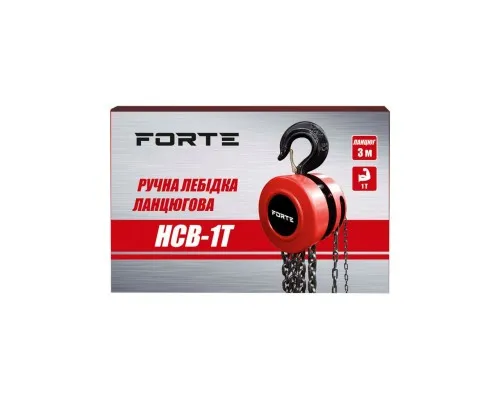 Лебідка Forte HCB-1T, цепная 1т, 3м (121866)