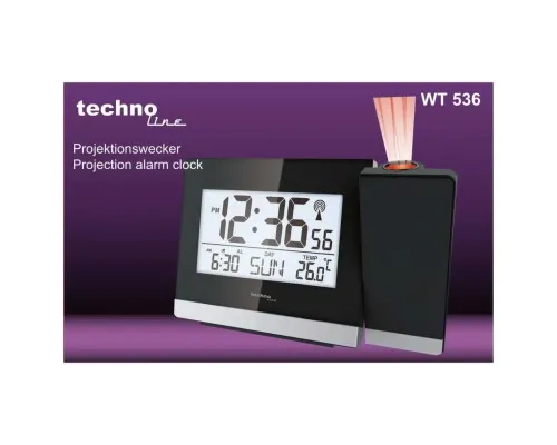 Настольные часы Technoline WT536 проекционный Black (DAS301196)