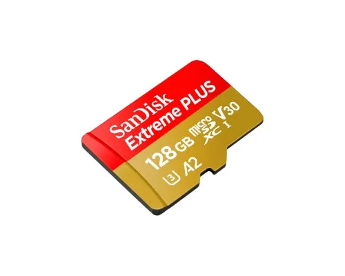 Карта пам'яті SanDisk 128GB microSD class 10 V30 Extreme PLUS (SDSQXBD-128G-GN6MA)