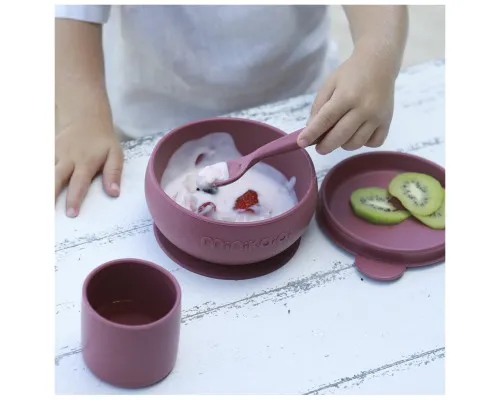 Набір дитячого посуду MinikOiOi BLW Set I - Mineral Blue (101070056)