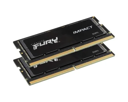 Модуль памяті для ноутбука SoDIMM DDR5 32GB (2x16GB) 6000 MHz Impact Kingston Fury (ex.HyperX) (KF560S38IBK2-32)