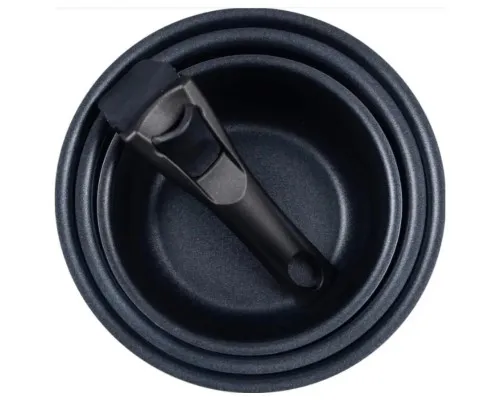 Набір посуду Bergner Click&Cook ковші 16/18/20 см 4 предмета (BG-31608-BK)