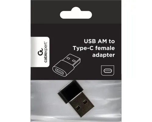 Перехідник USB-A Male to USB-C Female USB2.0 Cablexpert (A-USB2-AMCF-02)