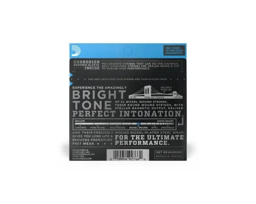 Струни для гітари D'Addario XL Nickel Wound Super Light 7-String (09-54) (EXL120-7)