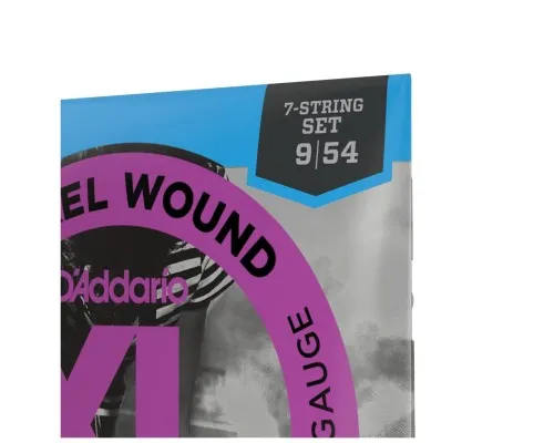 Струни для гітари D'Addario XL Nickel Wound Super Light 7-String (09-54) (EXL120-7)