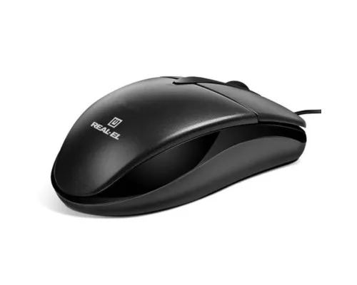 Мишка REAL-EL RM-211 USB Black
