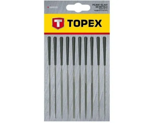 Набор надфилей Topex игольчатые по металлу набор 10 шт. (06A015)
