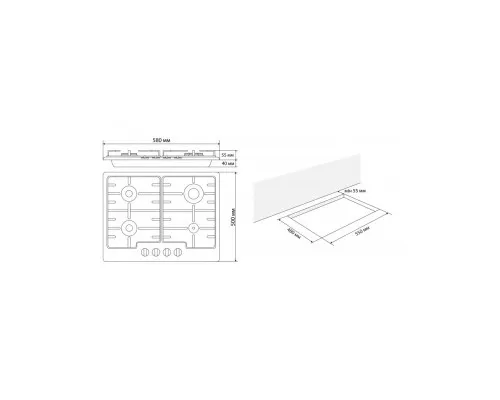 Варочна поверхня Eleyus GRACIA 60 WH EF