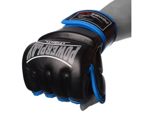 Рукавички для MMA PowerPlay 3058 L Black/Blue (PP_3058_L_Black/Blue)